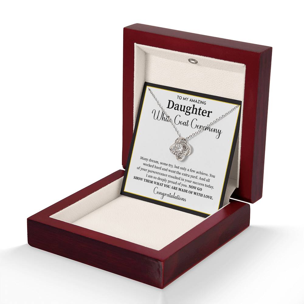 White Coat Ceremony Gift For Daughter Necklace With Gift Box