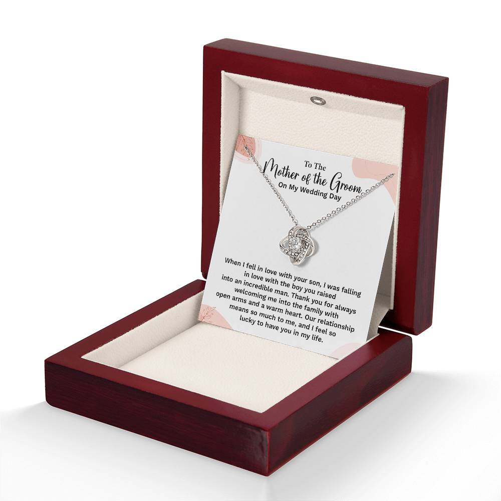 To the Groom's Mother on My Wedding Day Groom’s mother wedding gift Wedding necklace for mother-in-law Heartfelt message for groom’s mom Special gift for groom’s mom Necklace gift for groom’s mother on wedding day Meaningful gift for groom’s mother