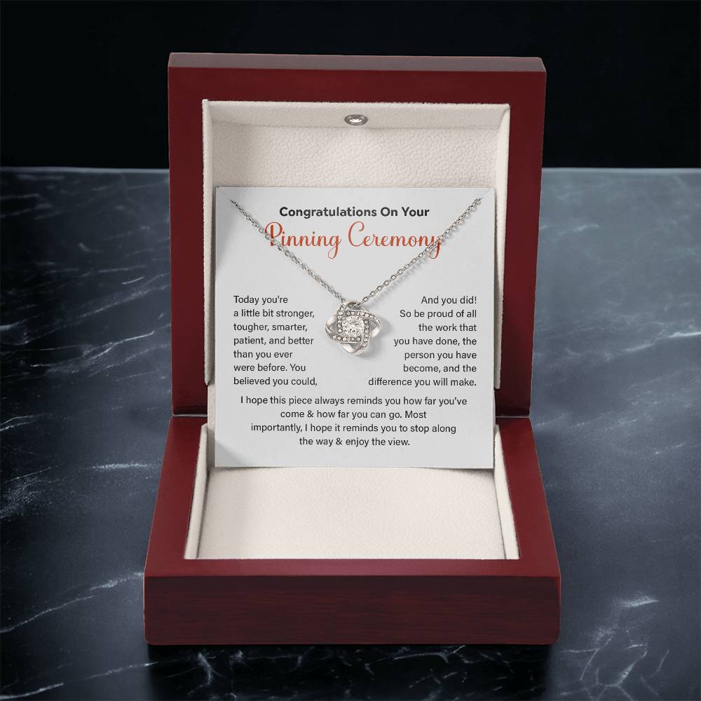 Congratulations On Your Pinning Ceremony Strength And Determination Jewelry Enjoy The View Necklace Best Wishes Necklace Path To Success Necklace Personal Growth Jewelry Motivational Jewelry For New Beginnings Meaningful Gift For Graduates