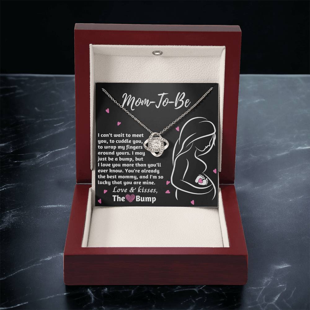 Mom To Be Necklace For Pregnant Women, Mommy Present From Unborn Baby, Gift For Expecting Moms, Pregnancy Jewelry Necklace With Wonderful Message Card And Box.