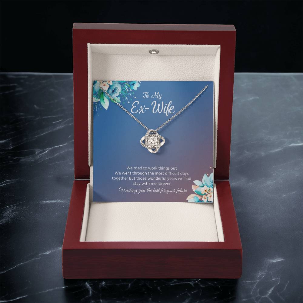 Ex-Wife Necklace Gift – Wishing You the Best Message Card