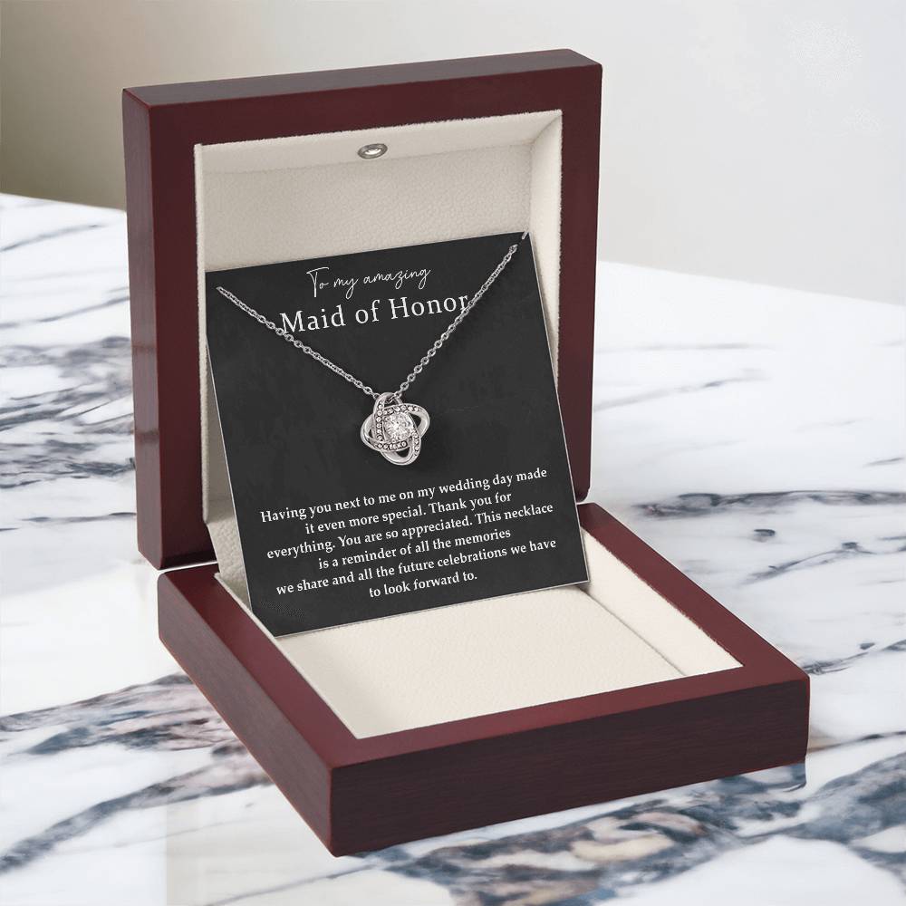 Wedding Day Necklace For Maid Of Honor Friendship Necklace For Maid Of Honor Jewelry Gift For Maid Of Honor Meaningful Gift For Maid Of Honor Emotional Gift For Maid Of Honor Special Gift For Maid Of Honor Necklace For Maid Of Honor Thank You Gift