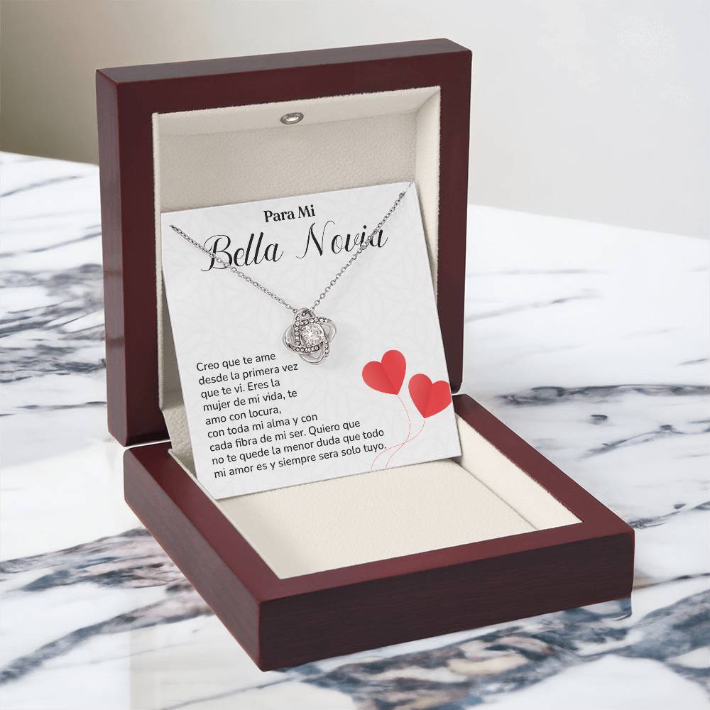 Collar Para Mi Bella Novia Amor Eterno Para Novia Mensaje Personalizado Para Ella Regalo Pasional Para Mi Novia Collar De Amor Para Ella Regalo De Aniversario Para Mi Novia Regalo De San Valentín Para Novia Regalo Para Mujer Especial Joyería Romántica