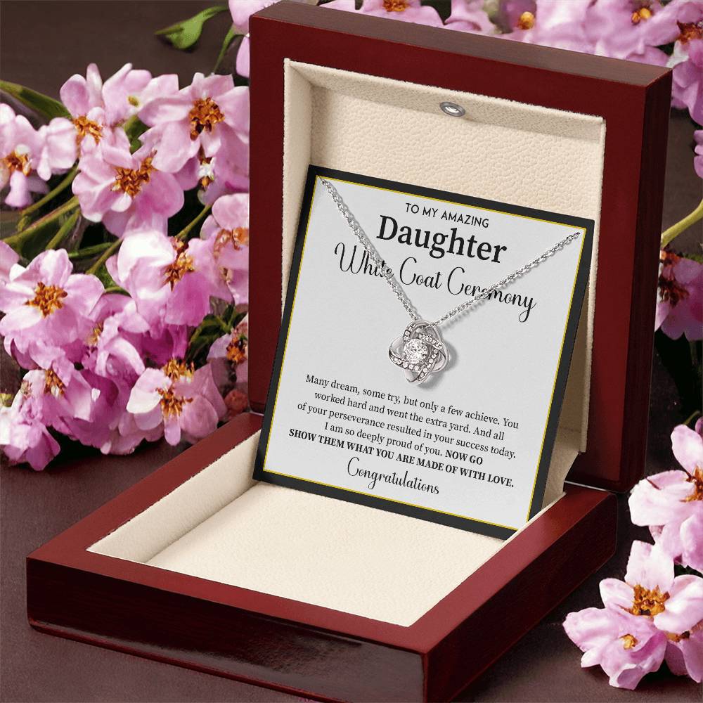 White Coat Ceremony Gift For Daughter Necklace With Gift Box