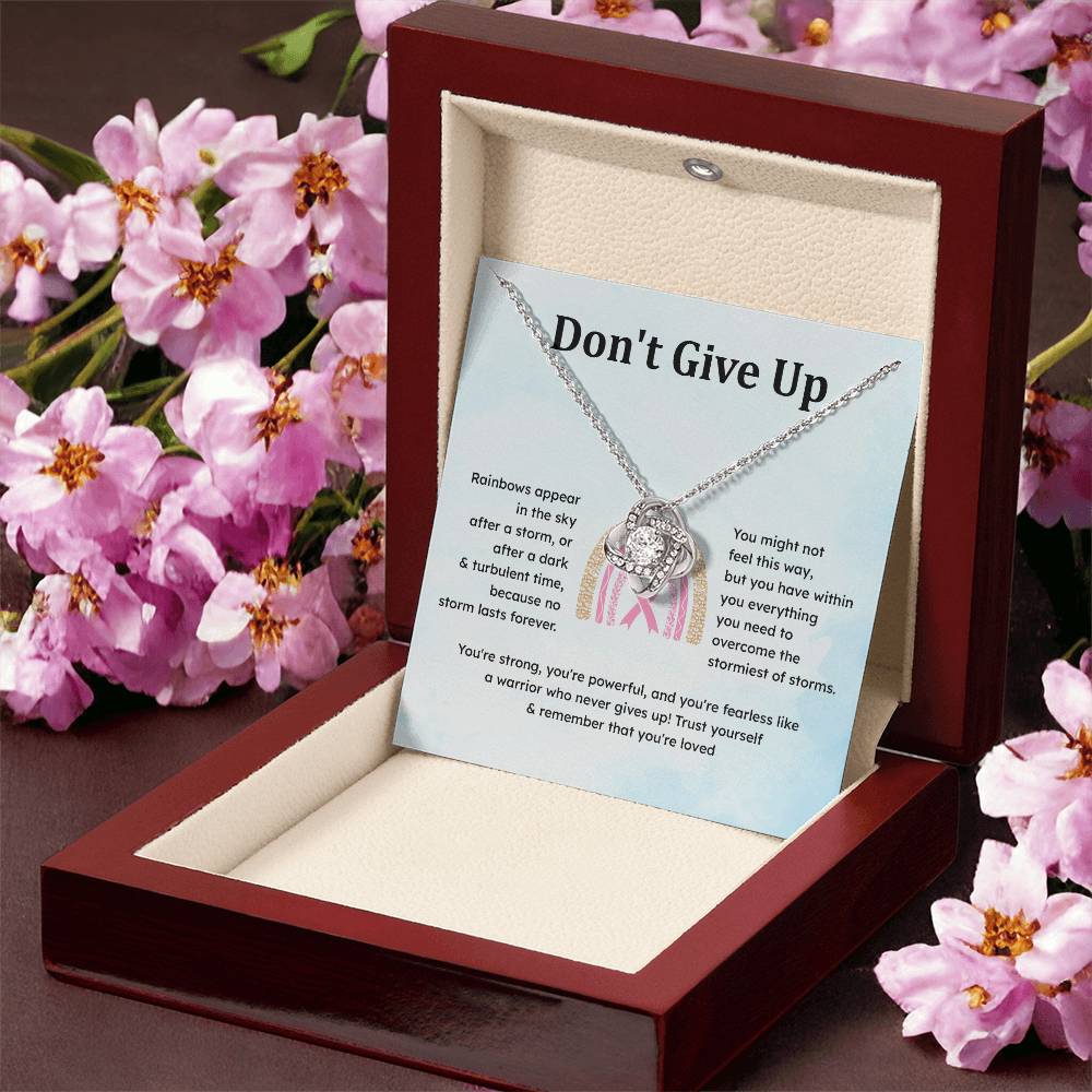 Don't Give Up Strength In Adversity Jewelry Don't Give Up Necklace Gift From Your Husband Meaningful Gift Supportive Gift Motivational Jewelry Never Give Up Necklace Breast Cancer Necklace For Soulmate Personal Growth Jewelry