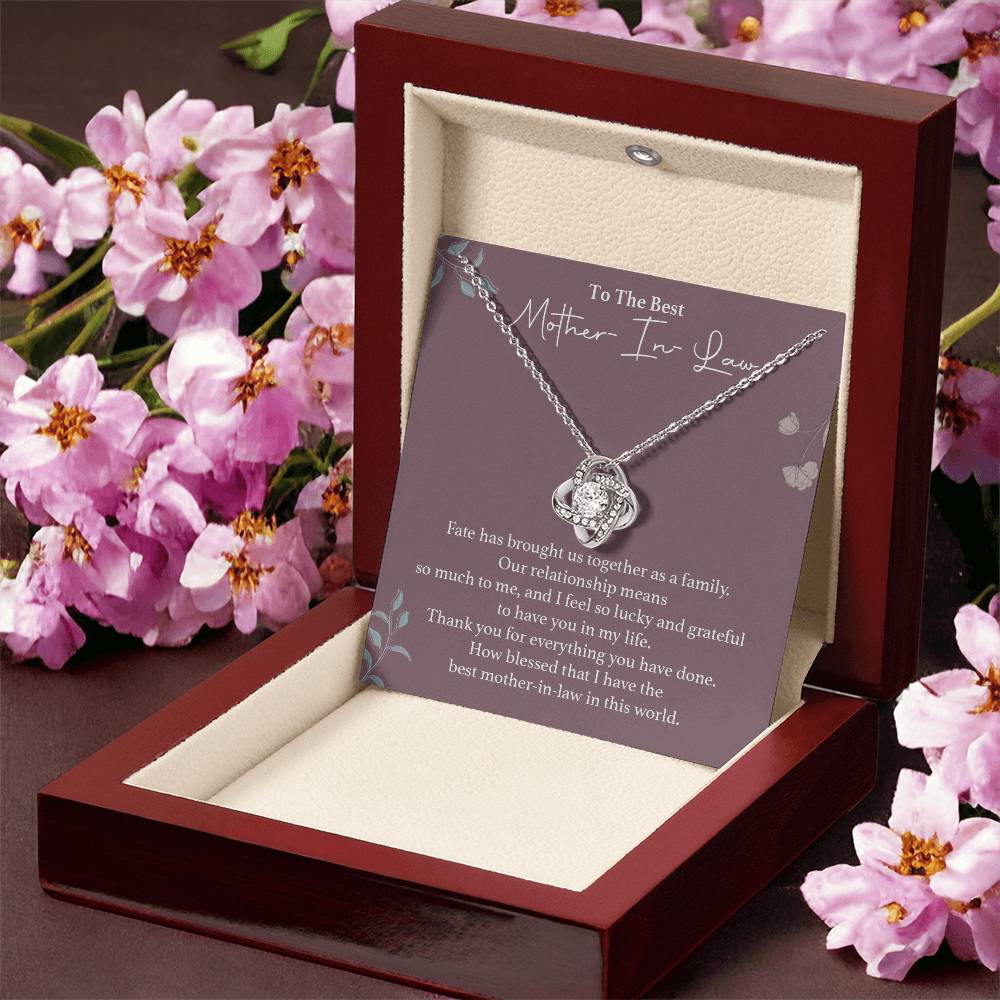 To The Best Mother-in-law Necklace Necklace For Thanking Mother-in-law Necklace For Mother-in-law On Wedding Day Necklace For Groom’s Mother Special Bond With Mother-in-law Necklace Sentimental Keepsake For Mother-in-law Best Mother-in-law Necklace Gift