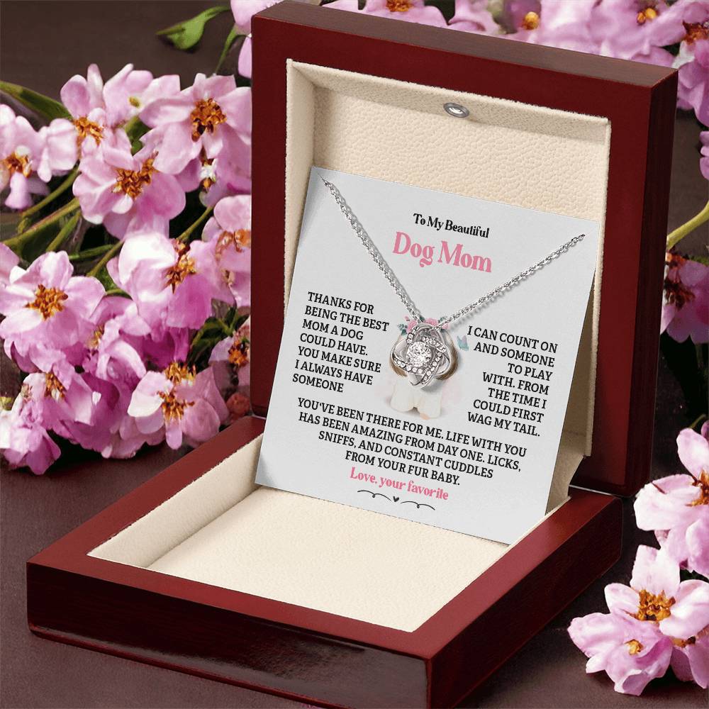 Dog Mom Necklace Gift from Fur Baby – Gift Box