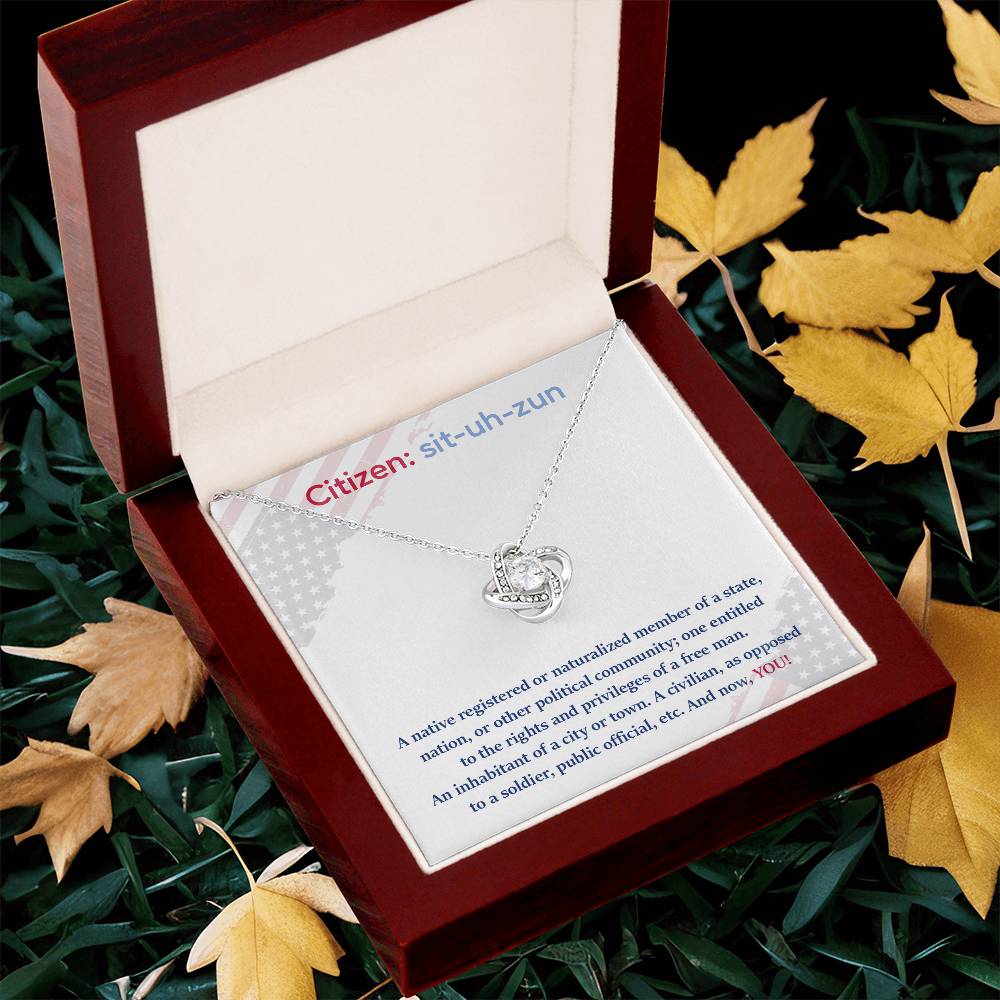 Citizen Necklace Citizen Necklace For New U.s. Citizen Gift For New American Citizen Necklace For Official U.s. Citizen Celebrate Your Freedom Necklace Necklace For U.s. Citizenship Journey Necklace With U.s. Citizen Message Gift For U.s. Citizenship