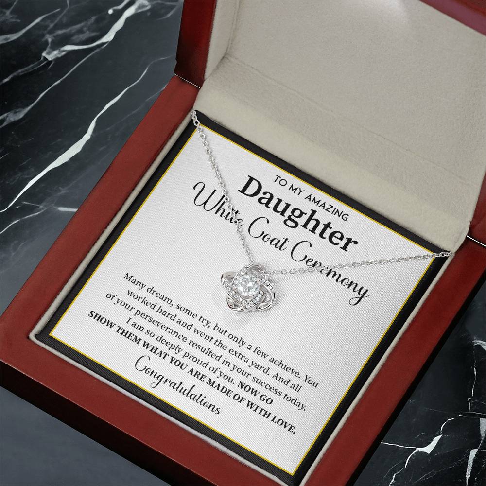 White Coat Ceremony Gift For Daughter Necklace With Gift Box