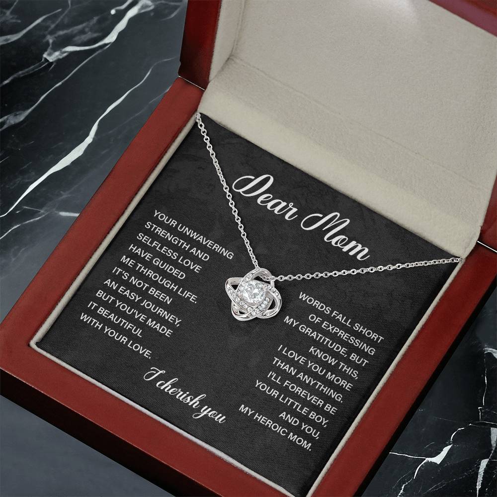 Dear Mom Dear Mom Necklace Gift Thoughtful Gift For Mom Unique Gift For Mother-child Bond Meaningful Gift For Mom Proud Son Gift For Mom Special Occasion Gift For Mom Best Mom Ever Necklace Spiritual Bond With Mom Necklace