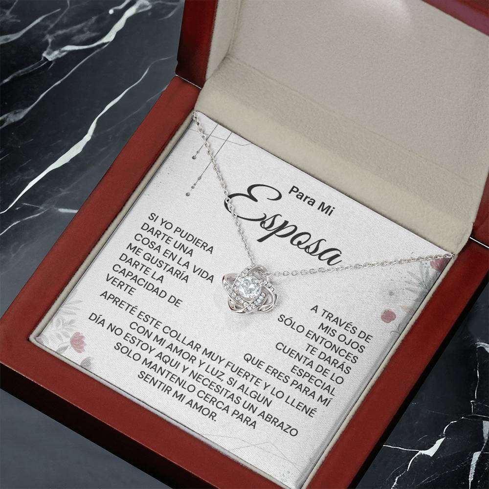 Para Mi Esposa, Amor Eterno, Collar De Joyería De Sincero Agradecimiento, Collar De Corazón Y Alma, Collar De Agradecimiento, Collar De Regalo Que Celebra Nuestro Vínculo, Regalo Especial Para Mi Esposa, Mensaje Sincero Con Collar Para Mi Novia