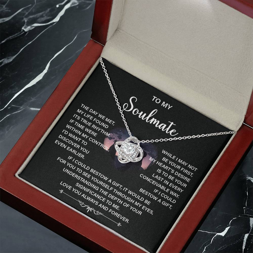 Soulmate Necklace Gift – Love You Always & Forever