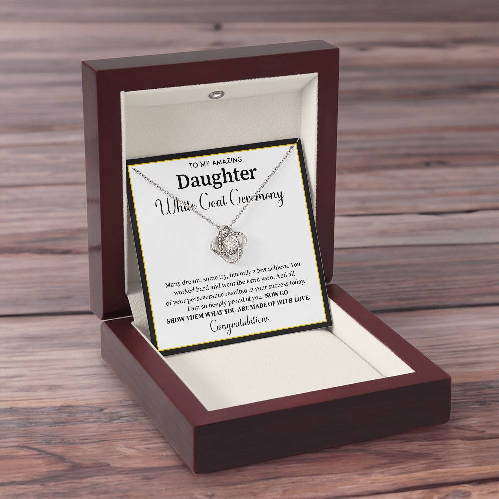White Coat Ceremony Gift For Daughter Necklace With Gift Box