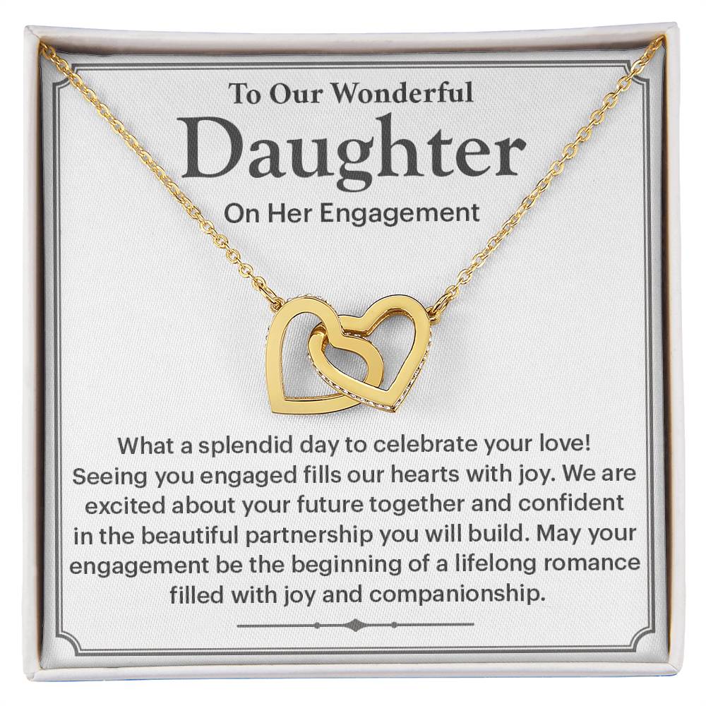 To Our Wonderful Daughter Daughter Engagement Necklace Engagement Gift For Daughter Sentimental Gift For Daughter’s Engagement Jewelry Gift For Daughter’s Engagement Wedding Journey Gift For Daughter Jewelry Gift For Daughter Special Engagement Gift