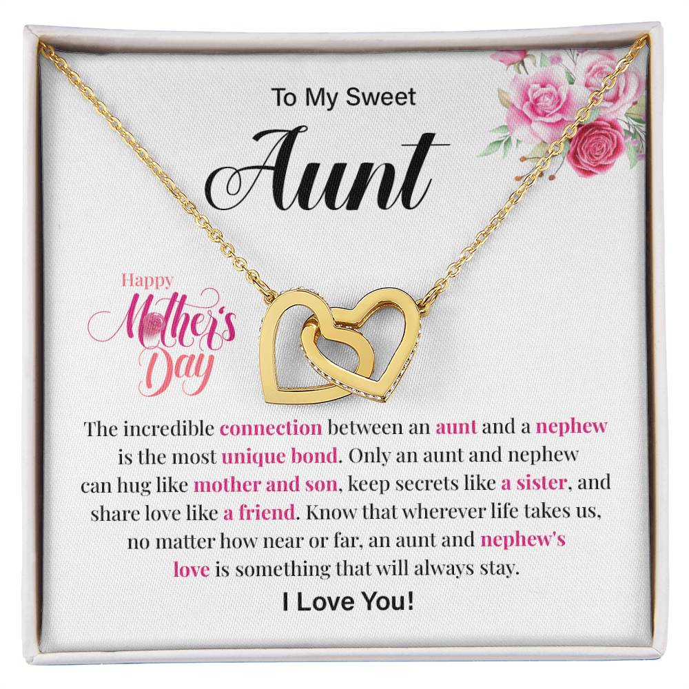 Mother’s Day Gift for Aunt from Nephew – Hearts Necklace