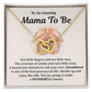 Mama to Be Necklace Gift – Baby Shower Message Card