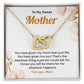 Mom Heart Necklace Gift from Daughter with Gift Box