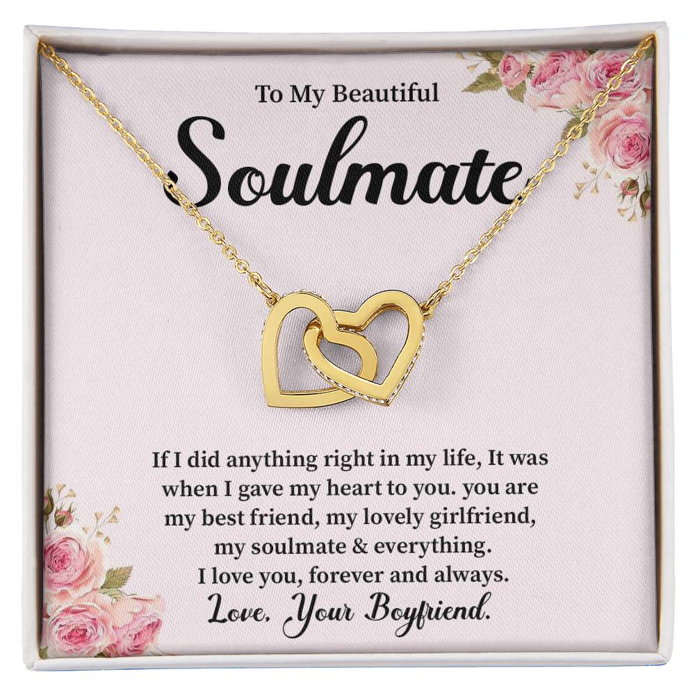 Boyfriend to Girlfriend Soulmate Necklace Gift Box