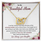 Daughter to Mom Necklace Gift with Message Card Box