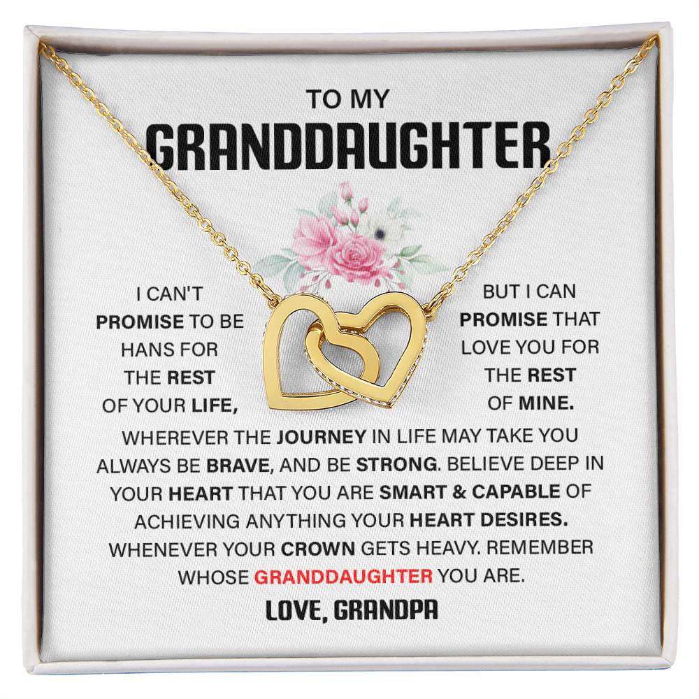 Granddaughter Gift from Grandpa – Interlocking Hearts Box