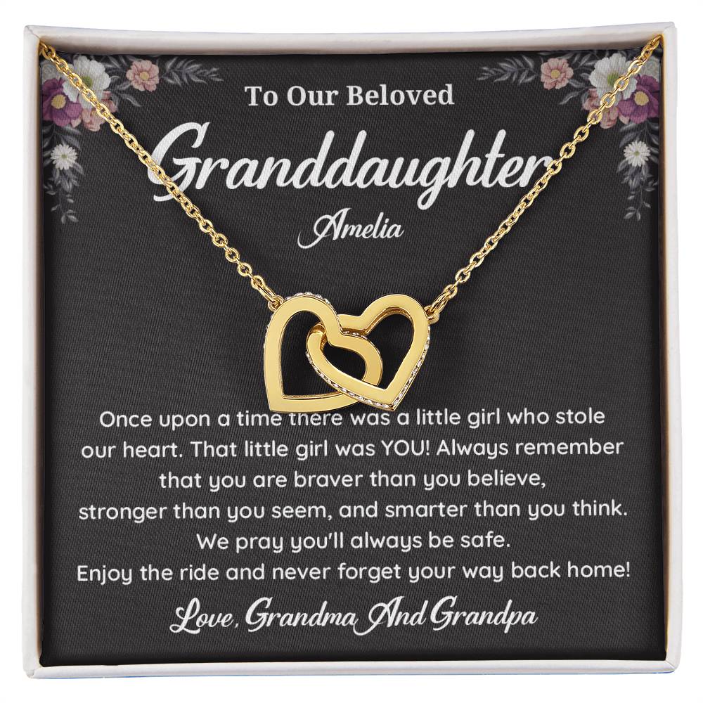 To Our Beloved Granddaughter Amelia: A Heartfelt Gift Filled with Love and Encouragement from Grandma and Grandpa