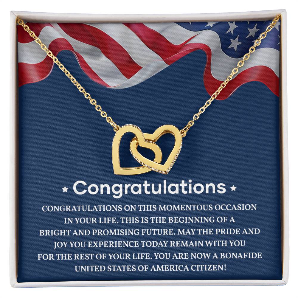 Congratulations Necklace For New U.s. Citizen Necklace For U.s. Citizen Amelia Gift For New American Patriot Proud New Citizen Jewelry Necklace For Becoming A U.s. Citizen U.s. Patriot Achievement Necklace Necklace For Achieving U.s. Citizenship