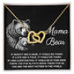 Mama Bear Necklace with Message Card – Gift for Loving Protective Mom
