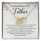 Loss of Father Memorial Necklace Interlocking Hearts Gift Box