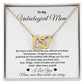 Unbiological Mom Necklace Gift from Daughter or Son