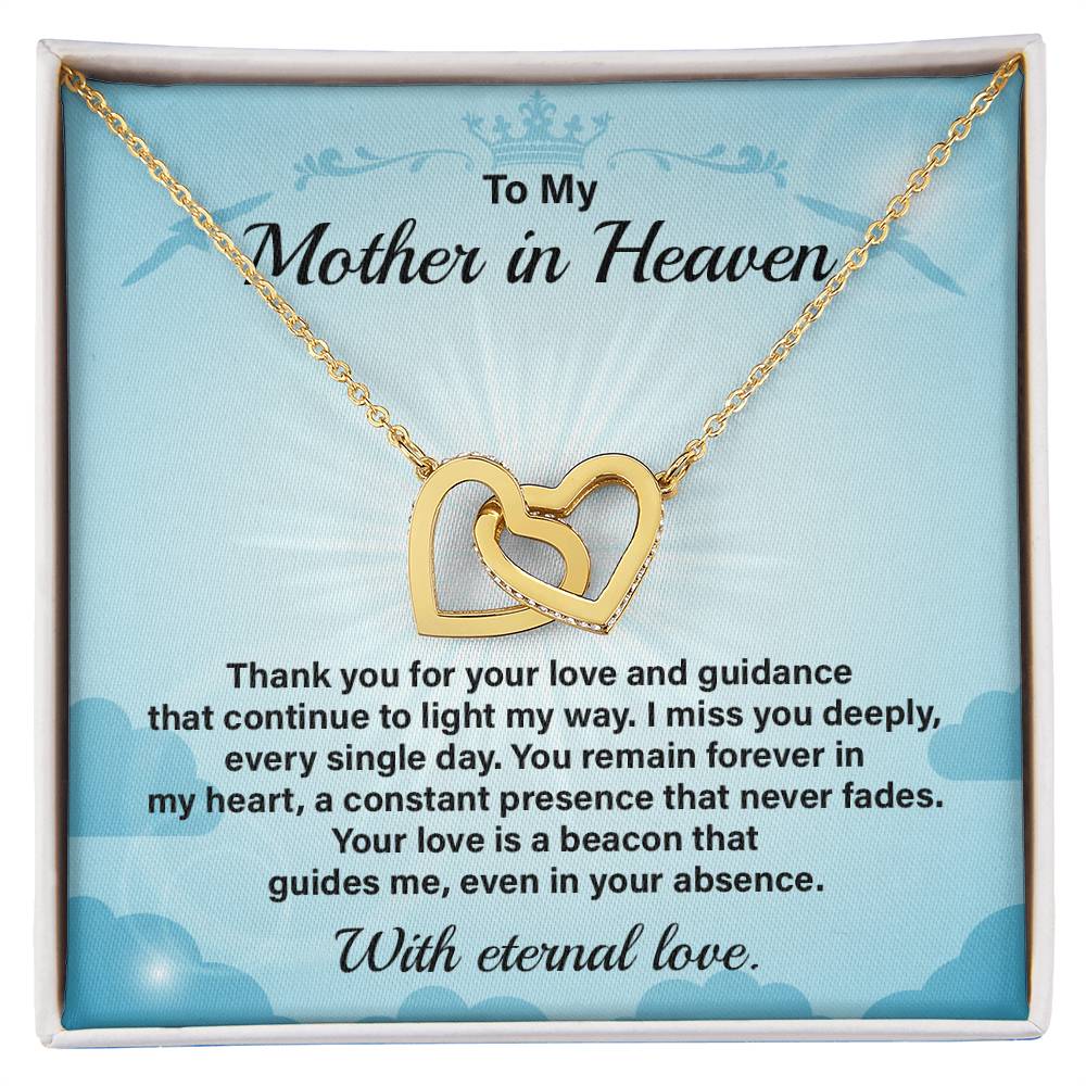 Mother in Heaven Necklace Gift from Daughter
