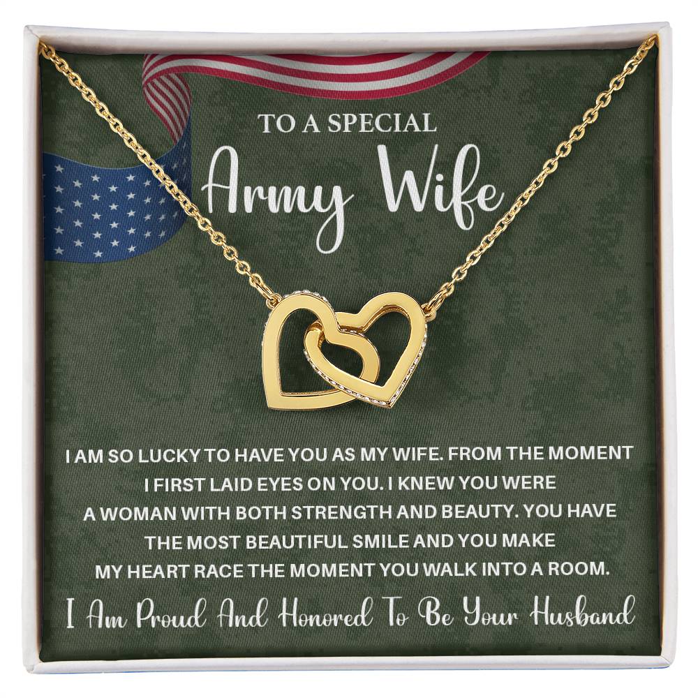 Army Wife Gift from Husband – With Message Card