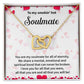 Soulmate Interlocking Hearts Gift with Message Card