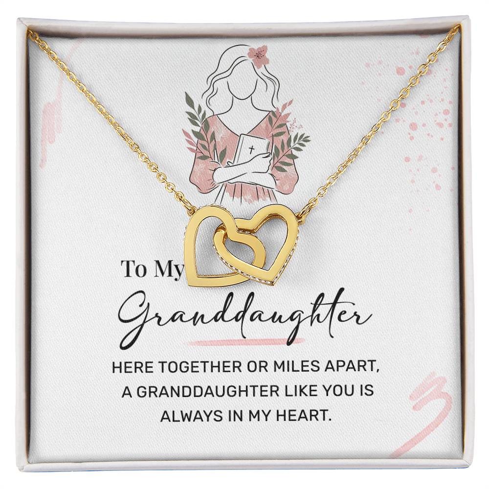 Granddaughter Necklace Gift – Heartfelt Message Card Inside
