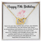 19th Birthday Interlocking Hearts Necklace – Gift Box & Card