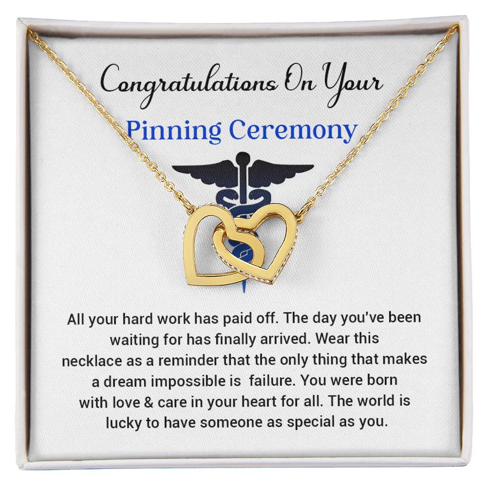 Congratulations On Your Pinning Ceremony Necklace Pinning Ceremony Necklace Gift Congratulations Pinning Ceremony Jewelry Pinning Ceremony Keepsake Necklace Special Heart Necklace Gift Gift For Graduates Pinning Ceremony