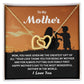 Son to Mother Necklace Gift with Family Message