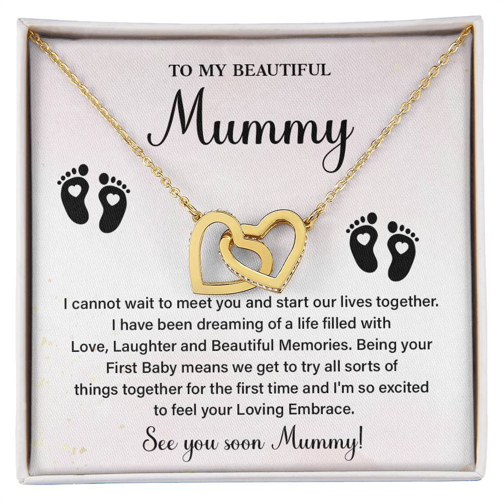 See You Soon Mummy Necklace – First Baby Gift