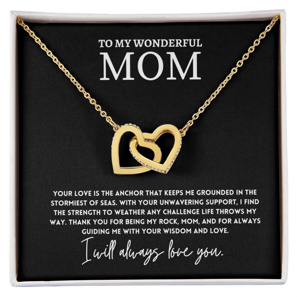 To My Wonderful Mom, Wonderful Necklace Gift Best Necklace Gift You Are My Rock Necklace Gift Thoughtful Necklace Gift Best Mother’s Day Necklace Gift Appreciation Necklace Gift Meaningful Necklace Gift