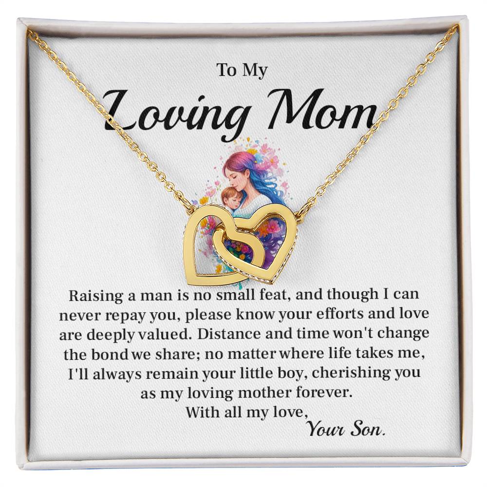 Mother Necklace Gift From Daughter for Christmas Message Card