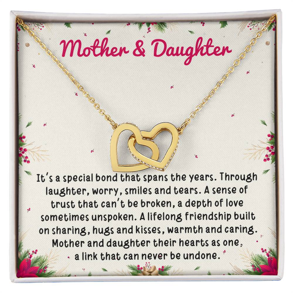 Mother And Daughter Its A Special Bond That Spans The Year, Christmas necklace