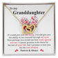Granddaughter Jewelry Gift with Heartfelt Message Card