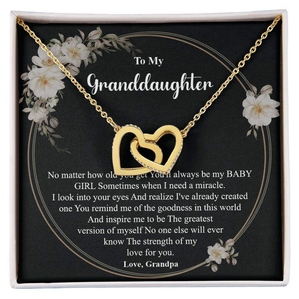 Granddaughter Necklace from Grandpa – Gift Box Message