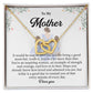 Inspirational Mom Necklace Gift with Message Card Box