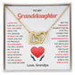 Granddaughter Gift from Grandpa with Heart Necklace