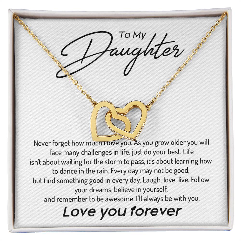 Daughter Necklace from Parent – Inspirational Love You Forever Gift