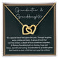 Grandmother and Granddaughter Necklace Gift with Sweet Bond Message
