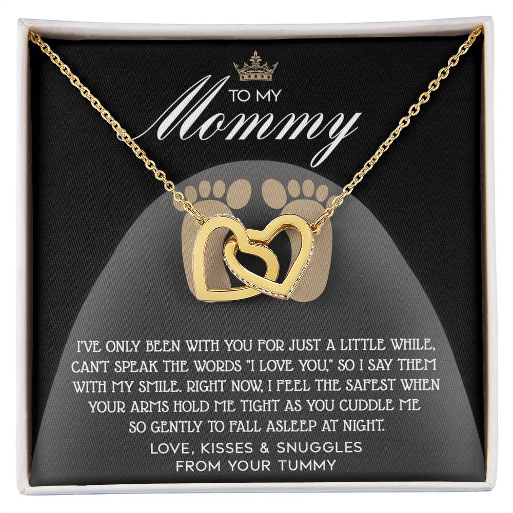 Pregnancy Necklace Gift for Mom from Bump with Sentimental Card