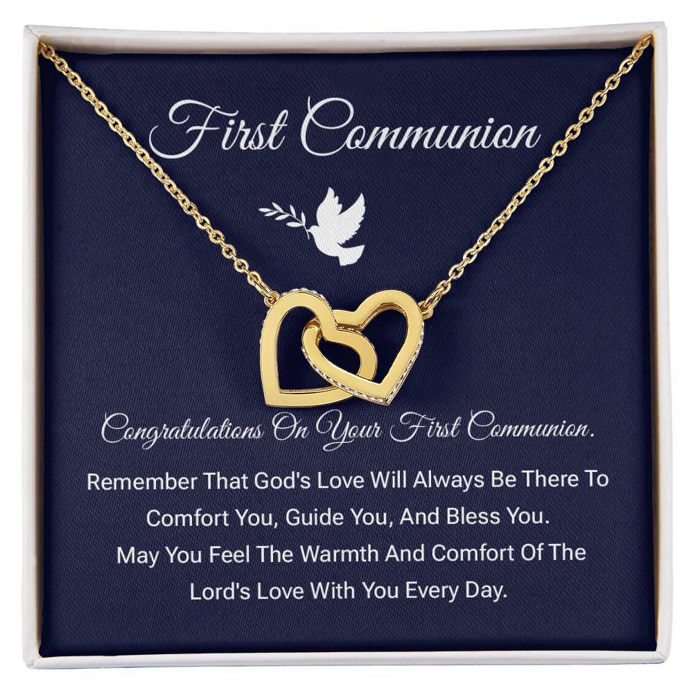First Communion Necklace Gift – Religious Keepsake for Girls