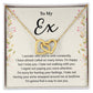 Regret Necklace Gift for Ex with Emotional Message Card