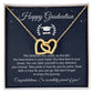 Graduation Gift Necklace– Heart Pendant With Message Card